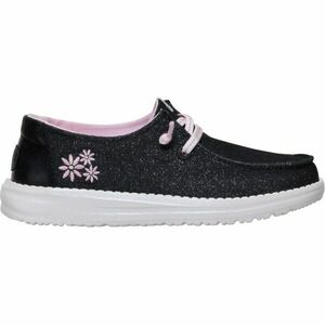 HEY DUDE WENDY Y SHIMMER FLOWER Gyerek szabadidőcipő, fekete, méret kép