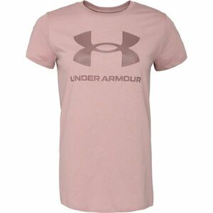 Under Armour LIVE SPORTSTYLE GRAPHIC SS Női póló, rózsaszín, méret L kép