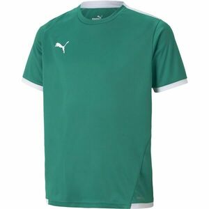 Puma TEAM LIGA JERSEY JR Férfi futballpóló, zöld, méret kép