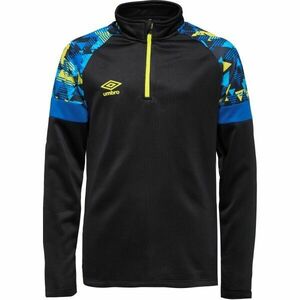Umbro FORMATION QUARTER ZIP - JNR Gyerek sportos pulóver, fekete, méret kép