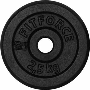 Fitforce PLB 2, 5 KG x 25 MM Súlyzótárcsa, fekete, méret 2, 5 KG kép