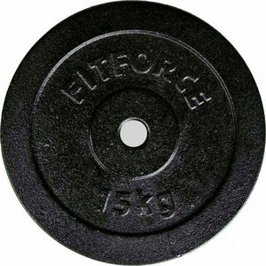 Fitforce PLB 15 KG Súlyzótárcsa, fekete, méret 15 KG kép
