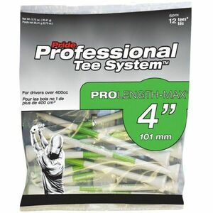 PRIDE SPORT RETAIL BAGS 4“ 12DB Golf tee, fehér, méret kép
