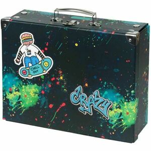 BAAGL CHILL Összehajtható laminált karton kisbőrönd, fekete, méret kép