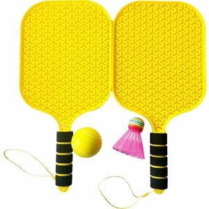 ADAR SET OF RACKETS WITH BALL AND SHUTTLECOCK Ütők labdával és tollaslabdával, sárga, méret kép