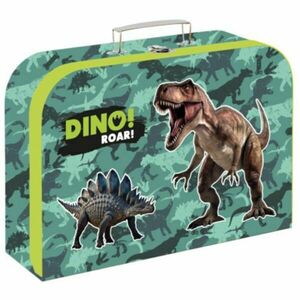 Oxybag 34 CM DINO Karton kisbőrönd rajzeszközök tárolására, sötétzöld, méret kép