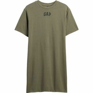 GAP V-FRCH LOGO TEE DRESS Női ruha, khaki, méret kép