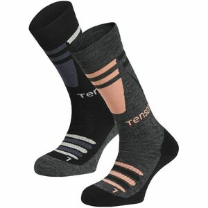 TENSON CORE SKI SOCK 2PK Sízokni, sötétszürke, méret 37-39 kép