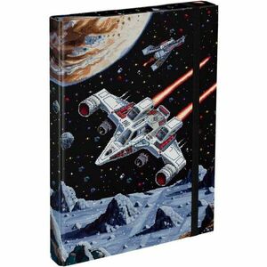 BAAGL PIXEL SPACE Füzettartó box A4, fekete, méret kép