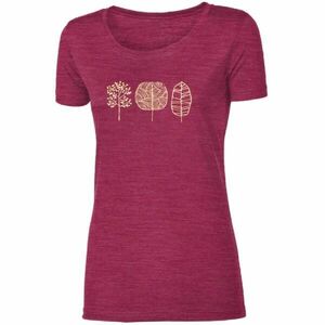 PROGRESS VINKA TREES Női merinó póló, bordó, méret kép