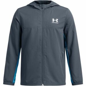 Under Armour RIVAL WOVEN JACKET Fiú dzseki, sötétszürke, méret XL kép