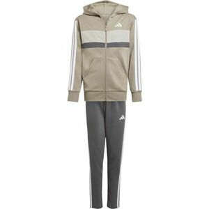 adidas 3 STRIPES TIBERIO Fiú melegítő szett, sötétszürke, méret kép