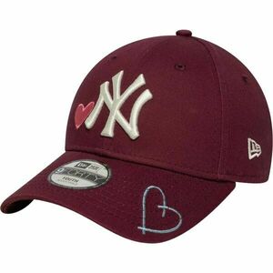 New Era NEW YORK YANKEES YTH MLB HEART ICON 9FORTY Gyerek baseball sapka, bordó, méret YOUTH kép