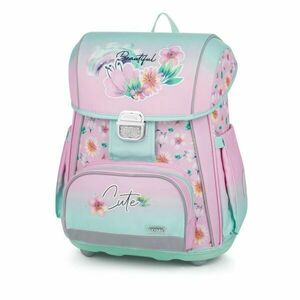 Oxybag PREMIUM FLOWERS Anatómiai hátizsák, rózsaszín, méret kép