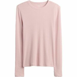 GAP V-FAST LS ESSENTIAL RIB TEE Női póló, lazac, méret kép