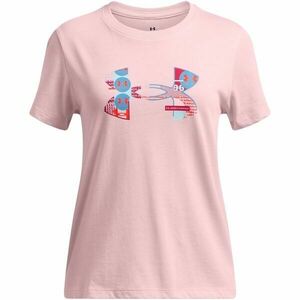 Under Armour BIG LOGO FILL Lány póló, rózsaszín, méret XL kép