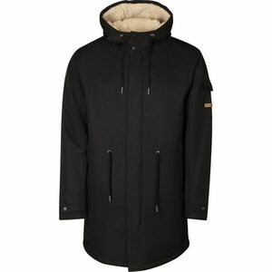 ALPINE PRO GEON Férfi bélelt kabát, fekete, méret kép