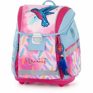 Oxybag HUMMINGBIRD Iskolai hátizsák, rózsaszín, méret kép