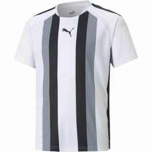 Puma TEAMLIGA STRIPED JERSEY JR Gyerek futballmez, fehér, méret kép