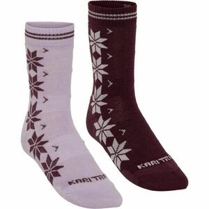 KARI TRAA VINST Női gyapjúzokni, rózsaszín, méret kép