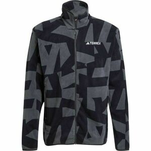 adidas TERREX MULTI PRINTED FULL-ZIP FLEECE Férfi outdoor kabát, fekete, méret XXL kép