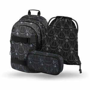 BAAGL 3 SET SKATE HARRY POTTER DEATHLY HALLOWS Iskolai szett, fekete, méret kép