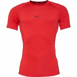 Nike M NP DF TIGHT TOP SS Férfi edzőpóló, piros, méret kép