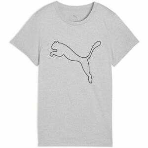 Puma W TAD ESSENTIAL HEATHER LOGO TEE Női póló, szürke, méret kép