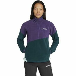 adidas TERREX MULTI CLIMAWARM FLEECE ANORAK Női flecce pulóver, sötétzöld, méret kép