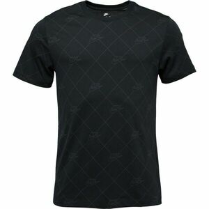 Nike M SPORTSWEAR TEE AOP SSNL CLUB Férfi póló, fekete, méret XXL kép