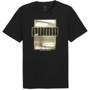 Puma GRAPHIC FOIL TEE Férfi póló, fekete, méret kép