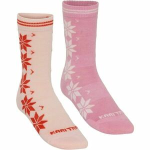 KARI TRAA VINST Női gyapjúzokni, rózsaszín, méret kép