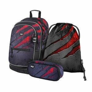 BAAGL 3 SET CORE LAVA Fiú iskolai szett, sötétszürke, méret kép