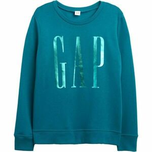 GAP V-LOGO DOORBUSTER CREW Női logós pulóver, türkiz, méret kép