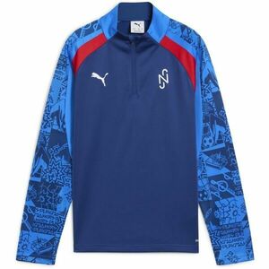 Puma NEYMAR JR PLAYMAKER 1/4 ZIP JR Fiú pulóver, sötétkék, méret kép