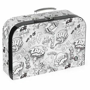 Oxybag 34 CM KOMIKS Gyerek kisbőrönd, fehér, méret kép