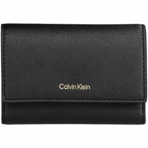 Calvin Klein FOIL LOGO TRIFOLD ZIP Női pénztárca, fekete, méret kép