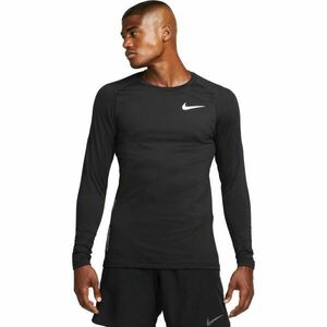 Nike NP TOP WARM LS CREW Férfi felső edzéshez, fekete, méret kép