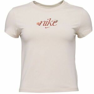 Nike SPORTSWEAR CHILL KNIT Női póló, bézs, méret kép