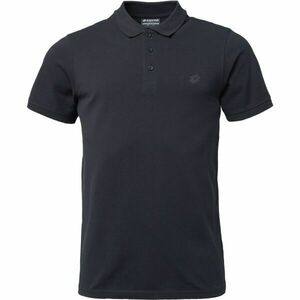 Lotto SAVVAS Férfi galléros póló, fekete, méret XXL kép