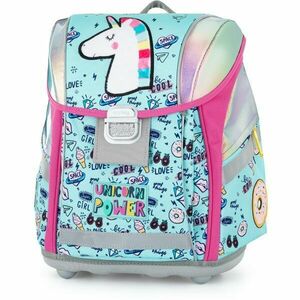 Oxybag UNICORN ICONIC Iskolai hátizsák, világoskék, méret kép