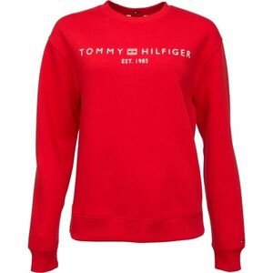 Tommy Hilfiger MDRN REG CORP LOGO C-NK SWTSHRT Női pulóver, piros, méret kép