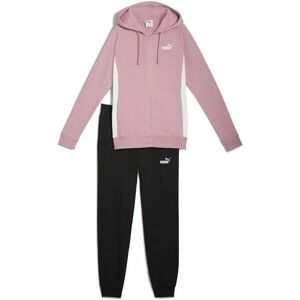 Puma FULL-ZIP HOODED SWEAT SUIT FL Női melegítő szett, rózsaszín, méret kép