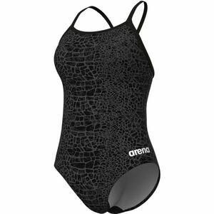 Arena SNAKESKIN SWIMSUIT LIGHTDROP BACK Női fürdőruha, fekete, méret kép