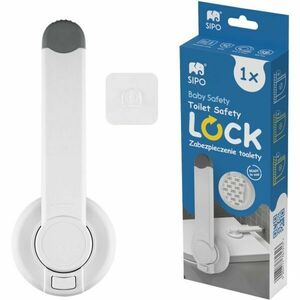 Sipo SAFETY LOCK WC-ülőke biztonsági zár, fehér, méret kép