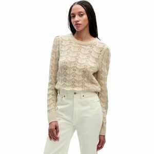 GAP FEMME POINTELLE CREW Női pulóver, bézs, méret kép