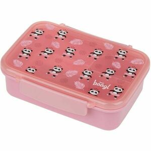 BAAGL PANDA Uzsonnásdoboz rekeszekkel, rózsaszín, méret kép