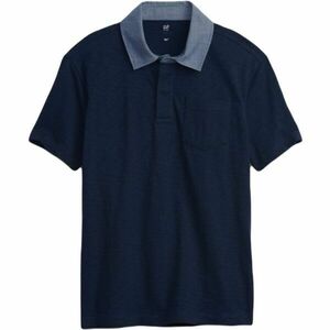 GAP CHAMBRAY POLO Fiú póló, sötétkék, méret kép