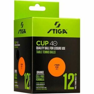 Stiga CUP ABS ORANGE 12-PACK Pingpong labda, narancssárga, méret kép