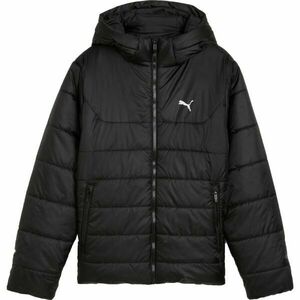 Puma ESSENTIALS HOODED PADDED JACKET Fiú kabát, fekete, méret kép